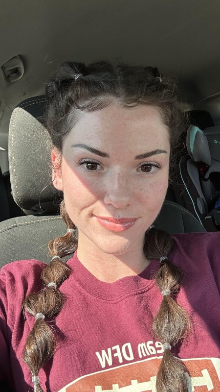 Trying the bubble braids